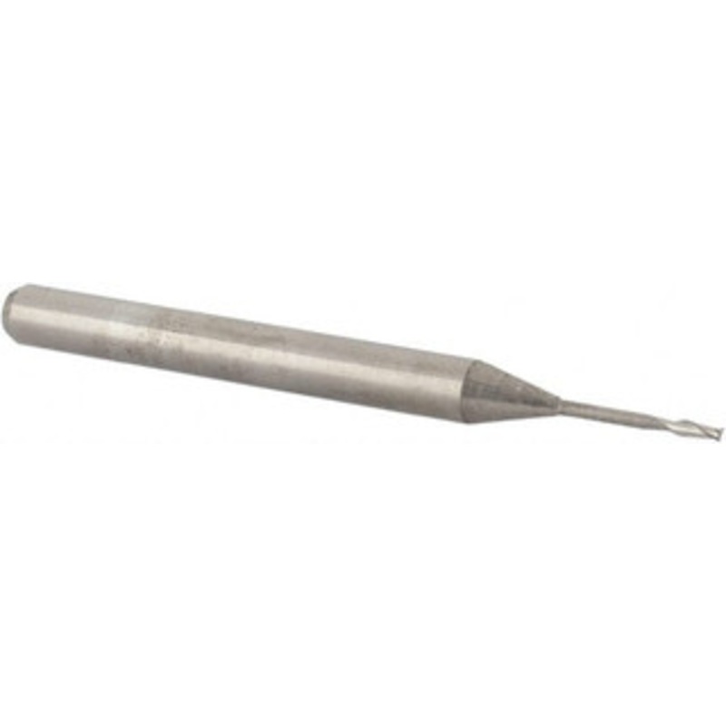 Accupro 1/32, 0.093 LOC, 1/8 Shank Diam, 1-1/2 OAL, 2 Flute, Solid Carbide Square End Mill Single End, Uncoated, Spiral Flute, 30 Helix, Centercutting, Right Hand Cut, Right Hand Flute, Series Miniature 6500680 – 62776430