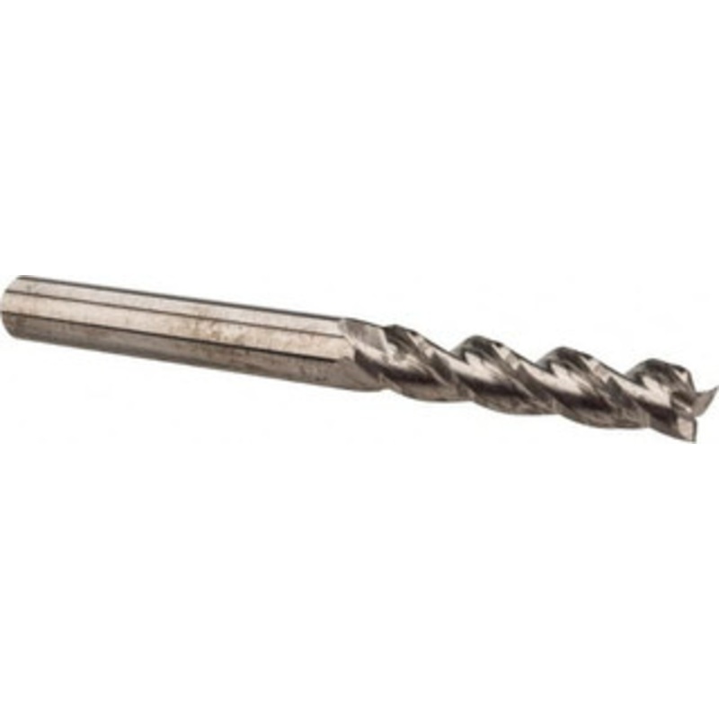 Accupro 1, 4-1/8 LOC, 1 Shank Diam, 7 OAL, 3 Flute, Solid Carbide Square End Mill Single End, Uncoated, Spiral Flute, 37 Helix, Centercutting, Right Hand Cut, Right Hand Flute 35010066 – 43027606