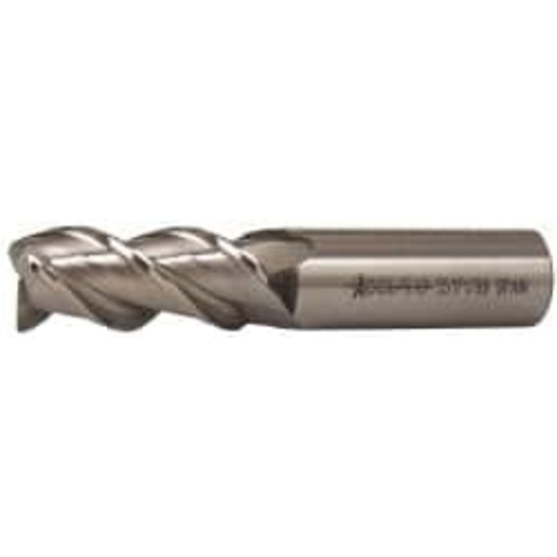 Accupro 3/4, 1-5/8 LOC, 3/4 Shank Diam, 3-7/8 OAL, 3 Flute, Powdered Metal Square End Mill Single End, Uncoated, Spiral Flute, 45 Helix, Centercutting, Right Hand Cut, Right Hand Flute 39529 – 55171789