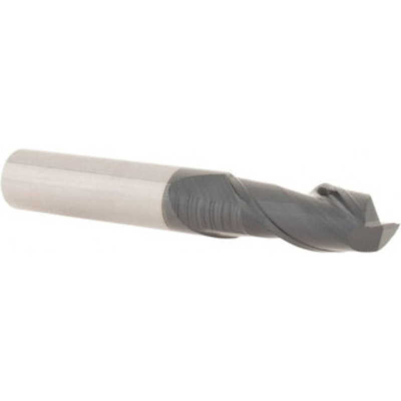 Accupro 3/8, 7/8 LOC, 3/8 Shank Diam, 2-1/2 OAL, 2 Flute, Solid Carbide Square End Mill Single End, AlTiN Finish, Spiral Flute, 40 Helix, Centercutting, Right Hand Cut, Right Hand Flute 12181422 – 81992638