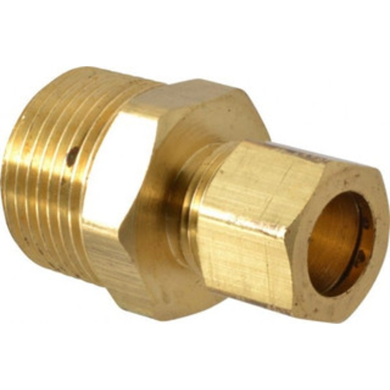 CerroBrass 1/2 Tube OD x 3/4 Thread Brass Compression Tube Male Connector Comp x MNPT Ends P-68A-8E – 36983328