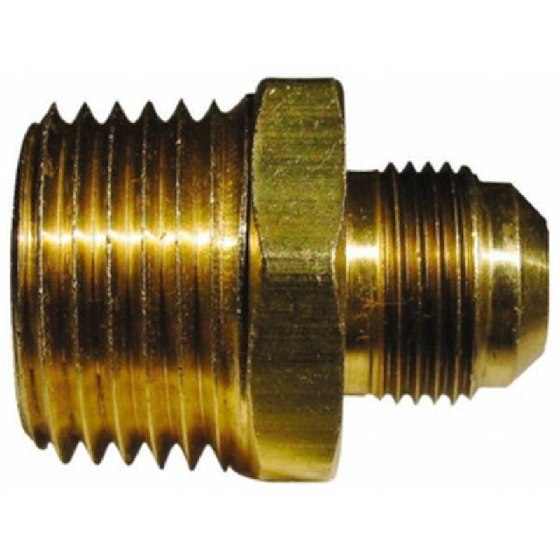 CerroBrass 7/8 Tube OD x 3/4 Thread 45 Brass Flared Tube Male Connector Flare x MIP Ends P-U1-14E – 36984599