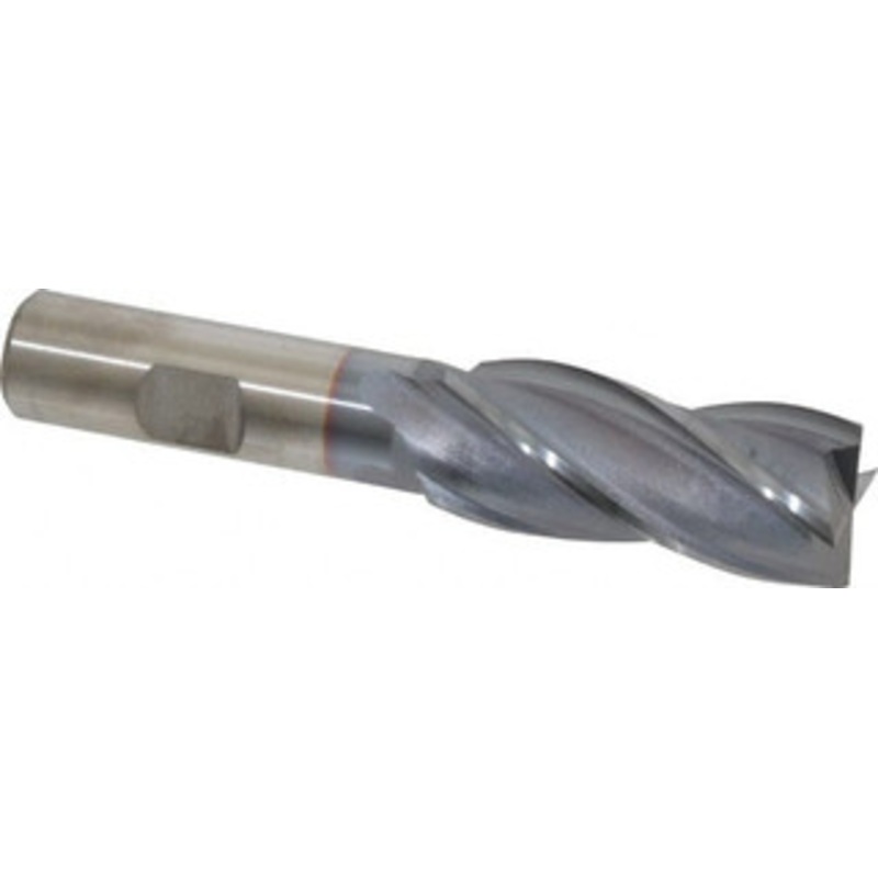 Cleveland 13/16, 1-7/8 LOC, 5/8 Shank Diam, 4 OAL, 4 Flute, High Speed Steel Square End Mill Single End, TiCN Finish, Spiral Flute, 30 Helix, Centercutting, Right Hand Cut, Right Hand Flute, Series HG-4C C33279 – 87379970