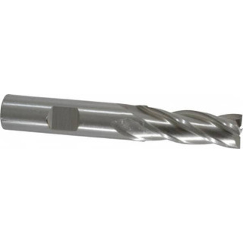 Cleveland 15/32, 1-1/4 LOC, 1/2 Shank Diam, 3-1/4 OAL, 4 Flute, Cobalt Square End Mill Single End, Uncoated, Spiral Flute, 30 Helix, Centercutting, Right Hand Cut, Right Hand Flute, Series HGC-4C C32572 – 87436473