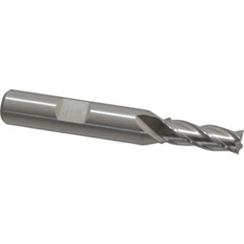 Cleveland 17/64, 3/4 LOC, 3/8 Shank Diam, 2-1/2 OAL, 4 Flute, Cobalt Square End Mill Single End, Uncoated, Spiral Flute, 30 Helix, Centercutting, Right Hand Cut, Right Hand Flute, Series HGC-4C C32561 – 87436234