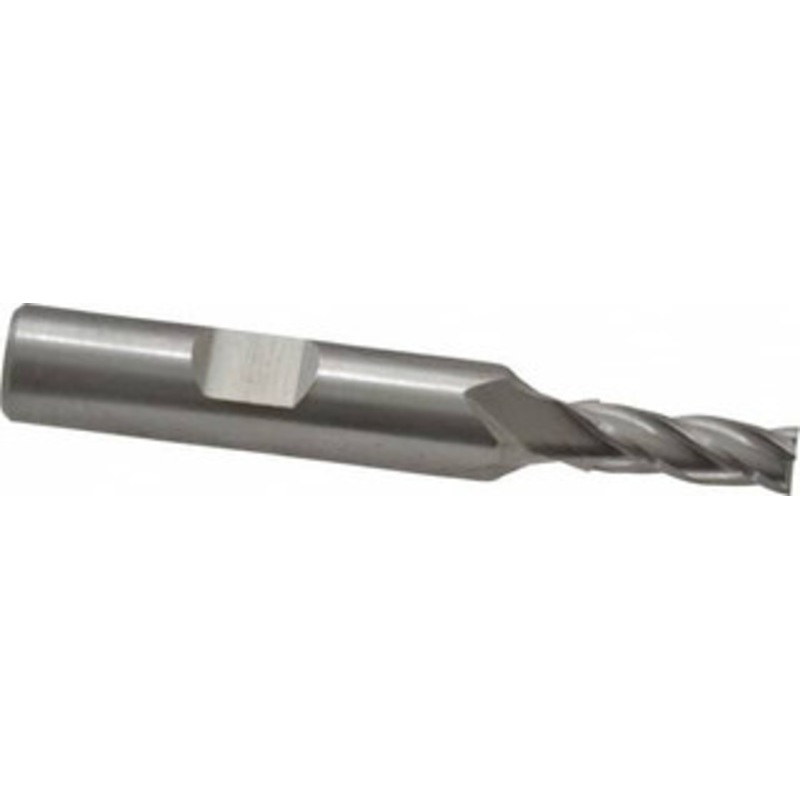 Cleveland 7/32, 5/8 LOC, 3/8 Shank Diam, 2-7/16 OAL, 4 Flute, Cobalt Square End Mill Single End, Uncoated, Spiral Flute, 30 Helix, Centercutting, Right Hand Cut, Right Hand Flute, Series HGC-4C C32559 – 87436192