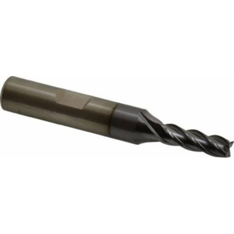 Cleveland 7/32, 5/8 LOC, 3/8 Shank Diam, 2-7/16 OAL, 4 Flute, Powdered Metal Square End Mill Single End, TiCN Finish, Spiral Flute, 37 Helix, Centercutting, Right Hand Cut, Right Hand Flute, Series PM-4 C31990 – 87433959