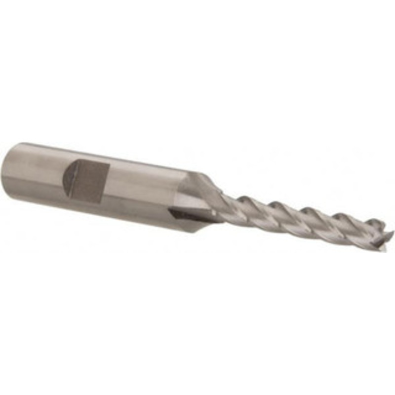 Hertel 3/16, 1-1/4 LOC, 3/8 Shank Diam, 3-1/16 OAL, 4 Flute, Cobalt Square End Mill Single End, Uncoated, Spiral Flute, 30 Helix, Centercutting, Right Hand Cut, Right Hand Flute E2040012 – 84510932