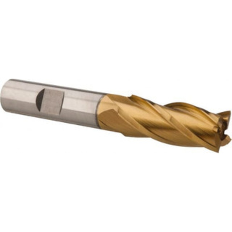 Hertel 3/16, 1-1/4 LOC, 3/8 Shank Diam, 3-1/16 OAL, 4 Flute, High Speed Steel Square End Mill Single End, TiN Finish, Spiral Flute, 30 Helix, Right Hand Cut, Right Hand Flute E899921252 – 87623310