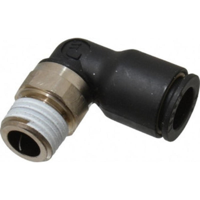 Legris 3/8 Outside Diam, 1/4 BSPT, Nylon Push-to-Connect Tube Male Elbow 290 Max psi, Tube to Male BSPT Connection, Buna Nitrile O-Ring 3109 60 13 – 86767746