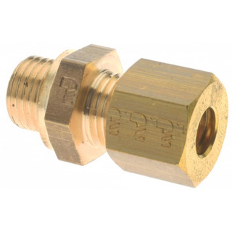 Legris 6mm Tube OD x M10x1 Thread Brass Compression Tube Male Connector Comp x Metric Thread Ends, 460 Max psi, -40 to 210F 0101 06 60 – 03751401