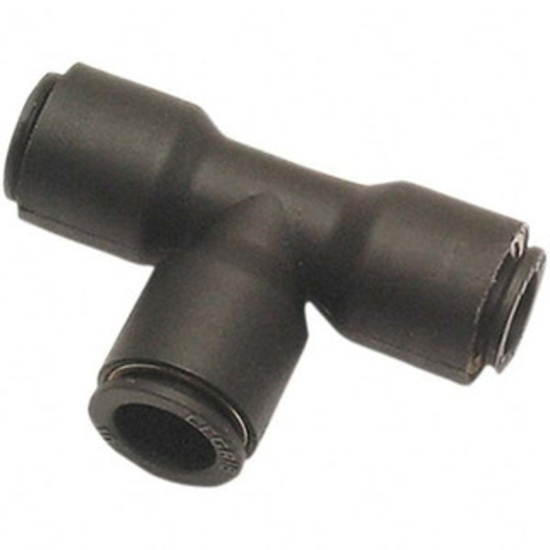 Legris Plastic Push-To-Connect Tube Fittings, Type: Union Tee, Tube Outside Diameter (mm): 6 x 8, Maximum Working Pressure (psi): 290.00, Material: Glass Reinforced Nylon, Maximum Work Temperature (F): 290 3104 06 08 – 20102919