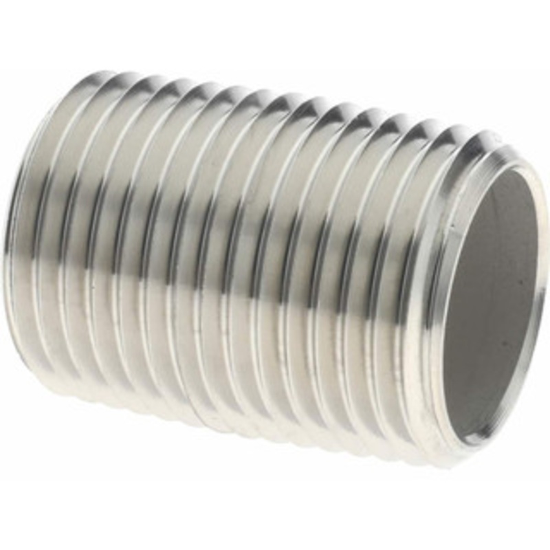 Merit Brass 1/2 x 1.125 304/304L Stainless Steel Pipe Nipple Welded, Threaded, Schedule 40 4008-001 – 36903466