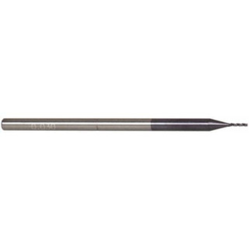 Accupro 0.03, 0.15 LOC, 1/8 Shank Diam, 2-1/2 OAL, 3 Flute, Solid Carbide Square End Mill Single End, AlTiN Finish, Spiral Flute, 30 Helix, Centercutting, Series Miniature 04186 – 64540768