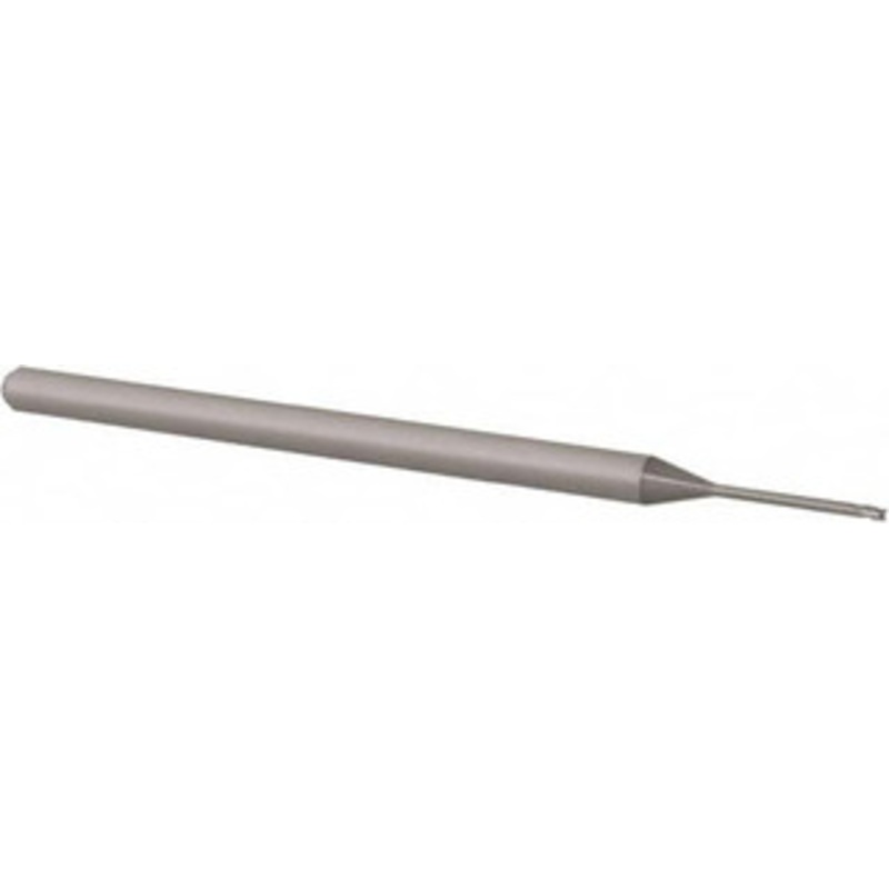 Accupro 0.035, 0.052 LOC, 1/8 Shank Diam, 2-1/2 OAL, 3 Flute, Solid Carbide Square End Mill Single End, Uncoated, Spiral Flute, 30 Helix, Centercutting, Right Hand Cut, Right Hand Flute, Series Miniature 6501216 – 62776638