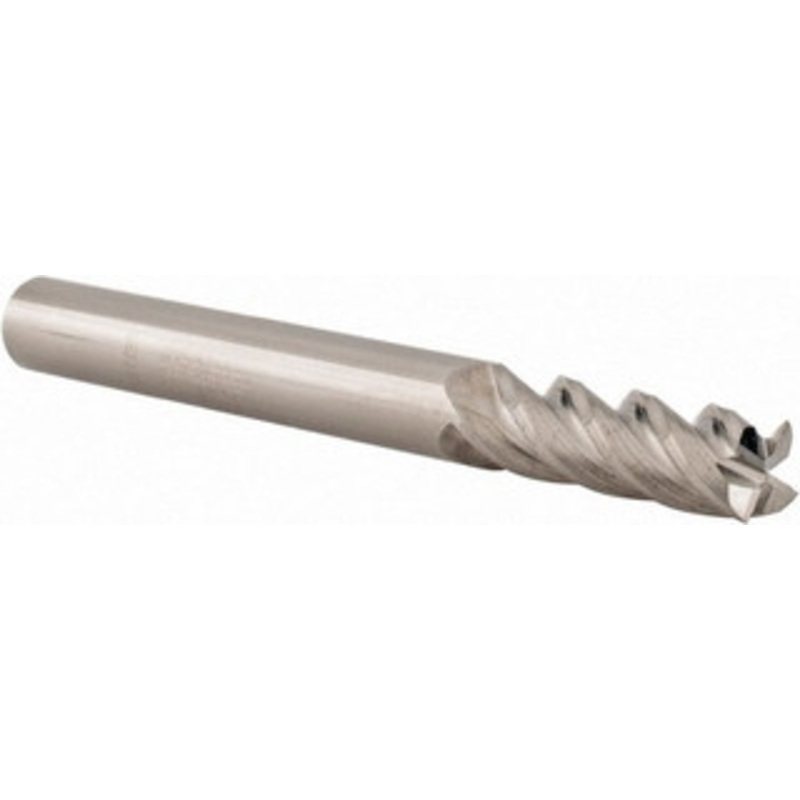 Accupro 1/4, 3/4 LOC, 1/4 Shank Diam, 2-1/2 OAL, 4 Flute, Solid Carbide Square End Mill Single End, Uncoated, Spiral Flute, 40 Helix, Centercutting, Right Hand Cut, Right Hand Flute 12182451 – 07765761