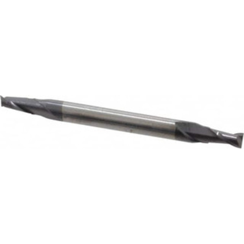 Accupro 3/32, 3/16 LOC, 1/8 Shank Diam, 1-1/2 OAL, 2 Flute, Solid Carbide Square End Mill Double End, AlTiN Finish, Spiral Flute, 30 Helix, Centercutting, Right Hand Cut, Right Hand Flute 12185067 – 09390329