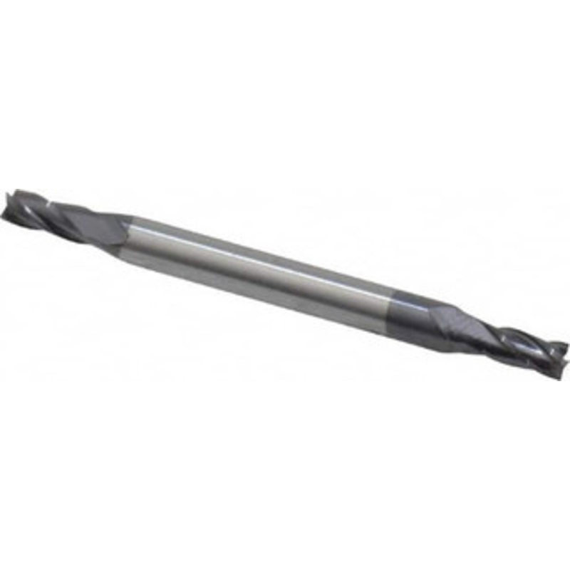 Accupro 3/32, 3/16 LOC, 1/8 Shank Diam, 1-1/2 OAL, 4 Flute, Solid Carbide Square End Mill Double End, AlTiN Finish, Spiral Flute, 30 Helix, Centercutting, Right Hand Cut, Right Hand Flute 12185169 – 64970478