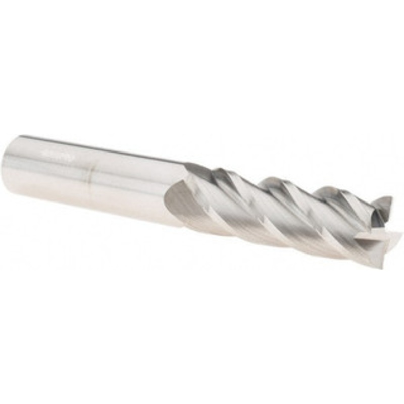 Accupro 3/4, 2-1/4 LOC, 3/4 Shank Diam, 5 OAL, 4 Flute, Solid Carbide Square End Mill Single End, Uncoated, Spiral Flute, 40 Helix, Centercutting, Right Hand Cut, Right Hand Flute 12183132 – 07766355
