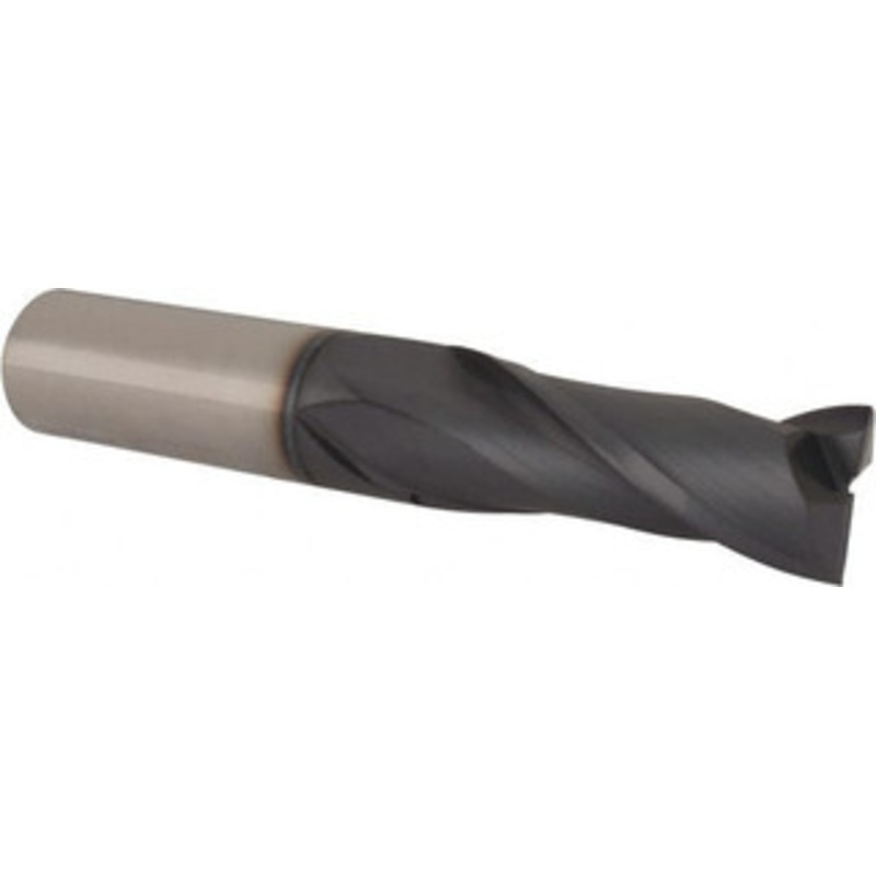Accupro 3/4, 2 LOC, 3/4 Shank Diam, 4-1/2 OAL, 2 Flute, Solid Carbide Square End Mill Single End, TiAlN Finish, Spiral Flute, 30 Helix, Centercutting, Right Hand Cut, Right Hand Flute EM15404801 – 87635835
