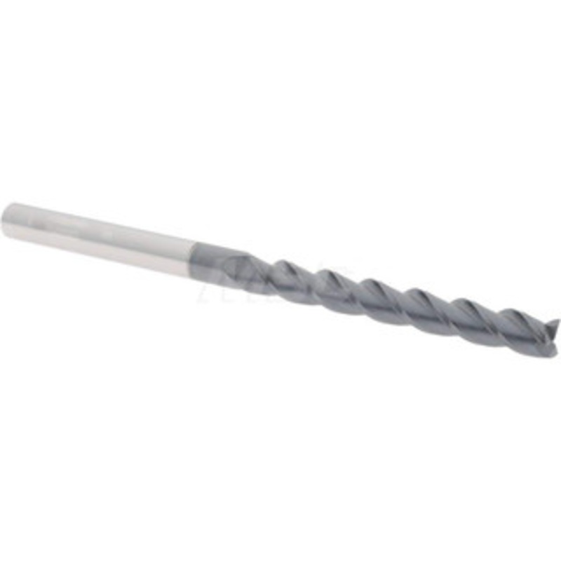 Accupro 3/8, 3 LOC, 3/8 Shank Diam, 6 OAL, 3 Flute, Solid Carbide Square End Mill Single End, AlTiN Finish, Spiral Flute, 40 Helix, Centercutting, Right Hand Cut, Right Hand Flute 12182318 – 76488980