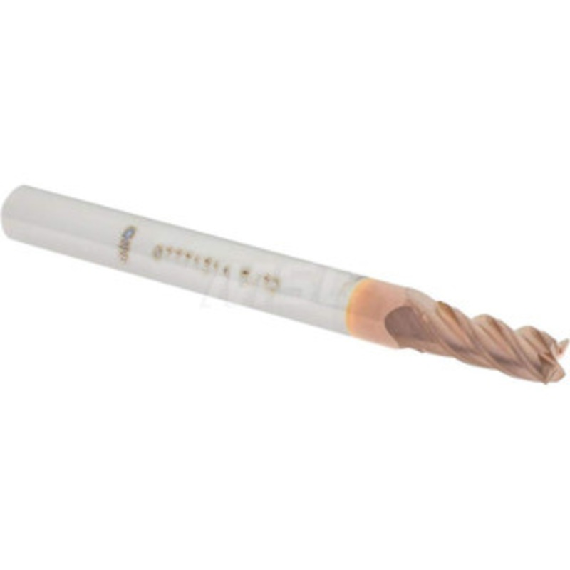 Accupro 5/32, 3/8 LOC, 3/16 Shank Diam, 2 OAL, 4 Flute, Solid Carbide Square End Mill Single End, TiCN Finish, Spiral Flute, 40 Helix, Centercutting, Right Hand Cut, Right Hand Flute 12182743 – 07771314
