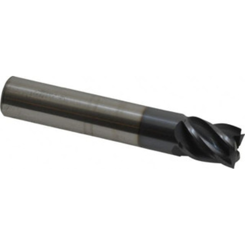 Accupro 7/16, 9/16 LOC, 7/16 Shank Diam, 2-1/2 OAL, 5 Flute, Solid Carbide Square End Mill Single End, AlTiN Finish, Spiral Flute, Variable Helix, Centercutting, Right Hand Cut, Right Hand Flute 546S4375C11 – 04612404