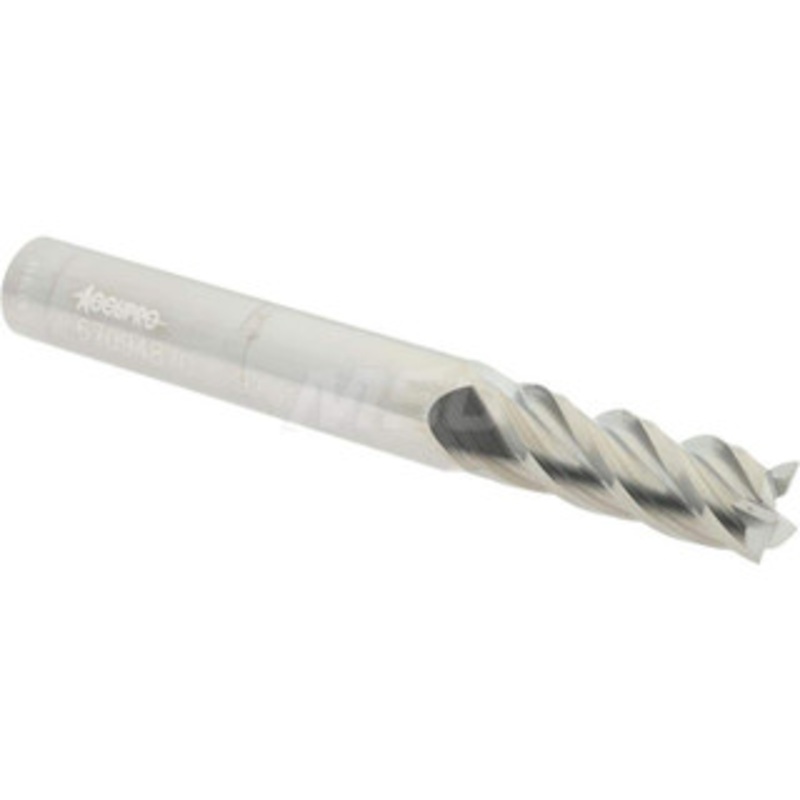 Accupro 9/32, 3/4 LOC, 5/16 Shank Diam, 2-1/2 OAL, 4 Flute, Solid Carbide Square End Mill Single End, Uncoated, Spiral Flute, 40 Helix, Centercutting, Right Hand Cut, Right Hand Flute 12177080 – 67094870