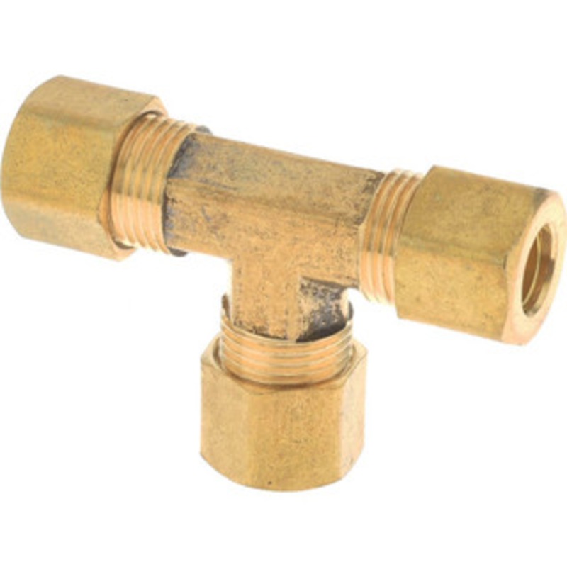 CerroBrass 5/16 Tube OD Brass Compression Tube Union Tee Comp x Comp x Comp Ends P-64A-55 – 36983898