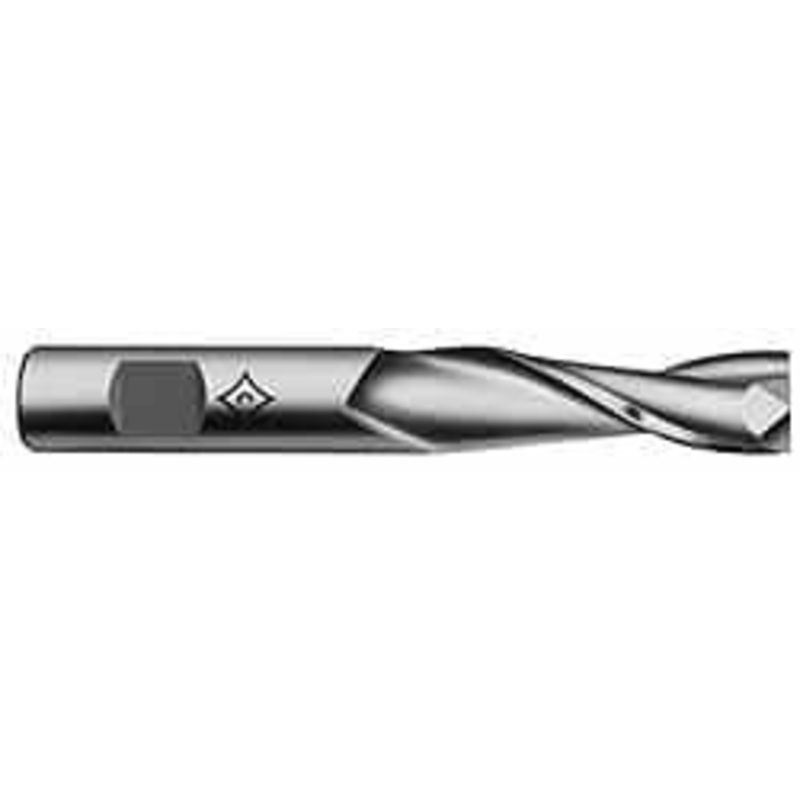 Cleveland 13/16, 2-1/2 LOC, 7/8 Shank Diam, 4-3/4 OAL, 2 Flute, High Speed Steel Square End Mill Single End, Uncoated, Spiral Flute, 30 Helix, Centercutting, Right Hand Cut, Right Hand Flute, Series HG-2 C39076 – 87402731