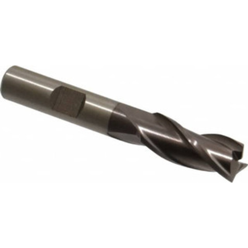 Cleveland 7/16, 1 LOC, 3/8 Shank Diam, 2-11/16 OAL, 3 Flute, High Speed Steel Square End Mill Single End, TiCN Finish, Spiral Flute, 30 Helix, Centercutting, Right Hand Cut, Right Hand Flute, Series HG-3 C39710 – 87411179