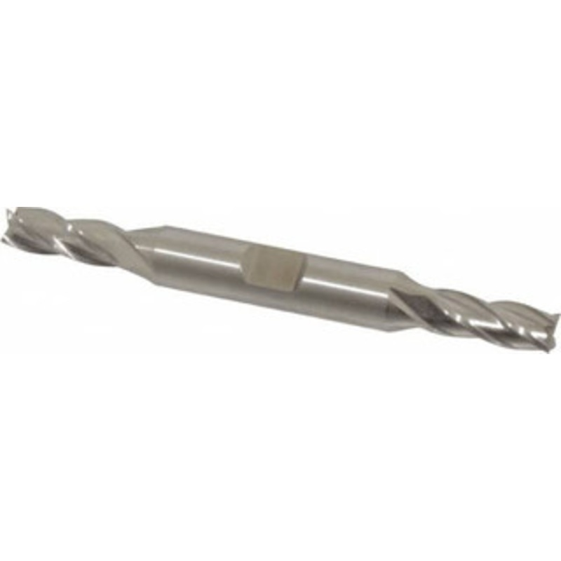 Cleveland 9/32, 11/16 LOC, 3/8 Shank Diam, 3-3/8 OAL, 4 Flute, High Speed Steel Square End Mill Double End, Uncoated, Spiral Flute, 30 Helix, Centercutting, Right Hand Cut, Right Hand Flute, Series HD-4C C33035 – 87407359