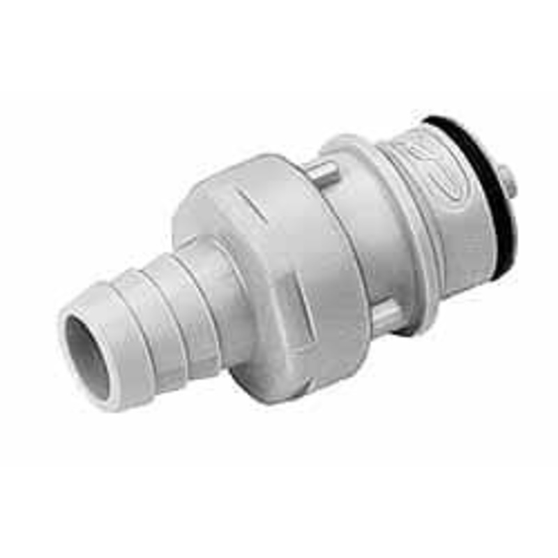 CPC Colder Products 3/8 Nominal Flow, 1/2 ID, Male, Inline Hose Barb-Male Plug 125 Max psi, -40 to 280F, Polysulfone Coupling, EPDM O-Ring HFC22835 – 48734461