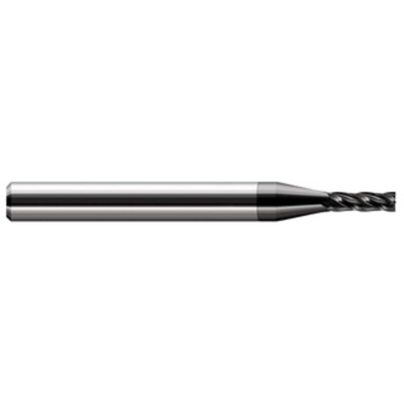 Harvey Tool 3/64, 0.141 LOC, 1/8 Shank Diam, 1-1/2 OAL, 4 Flute Solid Carbide Square End Mill Single End, Amorphous Diamond Finish, 30 Helix, Centercutting, RH Flute, RH Cut 73047-C4 – 63820948