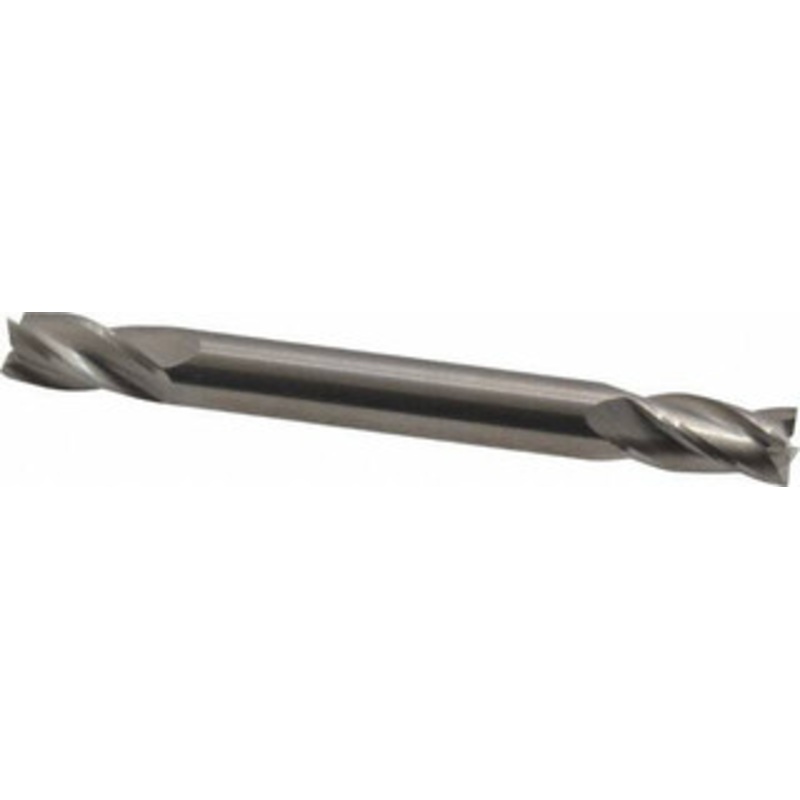 Hertel 1/4, 1/2 LOC, 1/4 Shank Diam, 2-1/2 OAL, 4 Flute, Solid Carbide Square End Mill Double End, Uncoated, Spiral Flute, 30 Helix, Centercutting, Right Hand Cut 750075 – 88248554