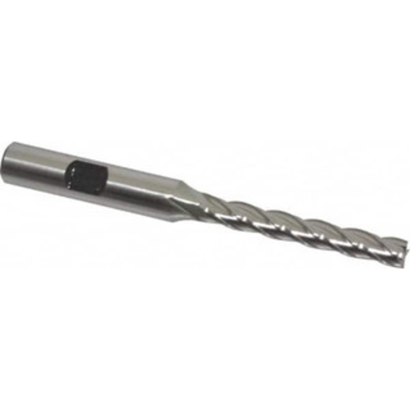 Hertel 1/4, 1-3/4 LOC, 3/8 Shank Diam, 3-9/16 OAL, 4 Flute, Cobalt Square End Mill Single End, Uncoated, Spiral Flute, 30 Helix, Right Hand Cut, Right Hand Flute E2036016 – 84511187