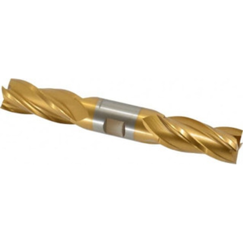 Hertel 7/8, 1-7/8 LOC, 7/8 Shank Diam, 6-1/8 OAL, 4 Flute, High Speed Steel Square End Mill Double End, TiN Finish, Spiral Flute, 30 Helix, Centercutting, Right Hand Cut, Right Hand Flute E8053056 – 87151551