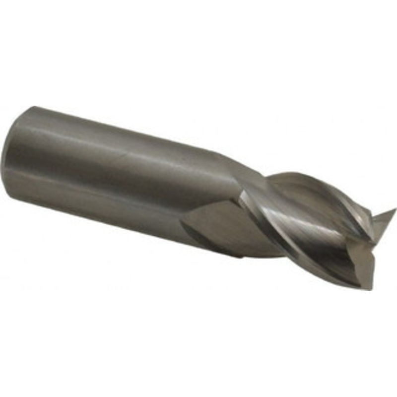 Kennametal 3/4, 7/8 LOC, 3/4 Shank Diam, 3 OAL, 3 Flute, Solid Carbide Square End Mill Single End, Uncoated, Spiral Flute, 37 Helix, Centercutting, Right Hand Cut, Right Hand Flute, Series AADE 3658845 – 00853432