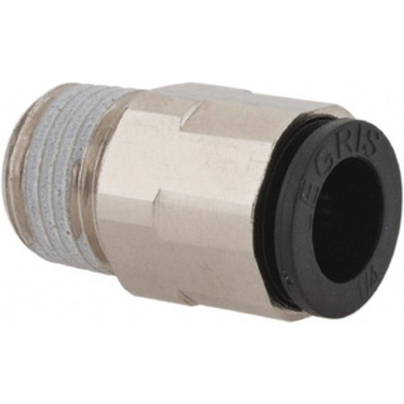 Legris 1/4 Outside Diam, 1/8 NPT, Nickel Plated Brass Push-to-Connect Tube Male Connector 290 Max psi KP23829 – 48618169