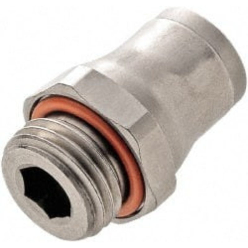 Legris 4mm Outside Diam, M5x0.8 Metric, Nylon Push-to-Connect Male Connector 435 Max psi, Tube to Metric Thread Connection, FKM O-Ring 3801 04 19 – 48686604