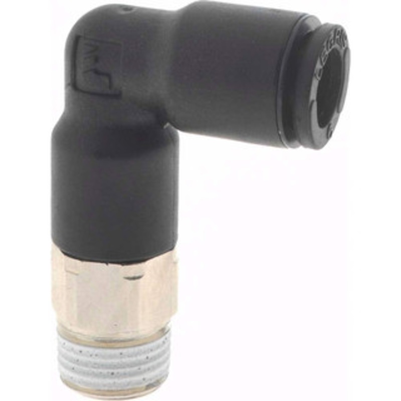 Legris 6mm OD, 1/8 BSPP, Nylon/Nickel Plated Brass Push-to-Connect Extended Male Elbow 290 Max psi 3129 06 10 – 48683353