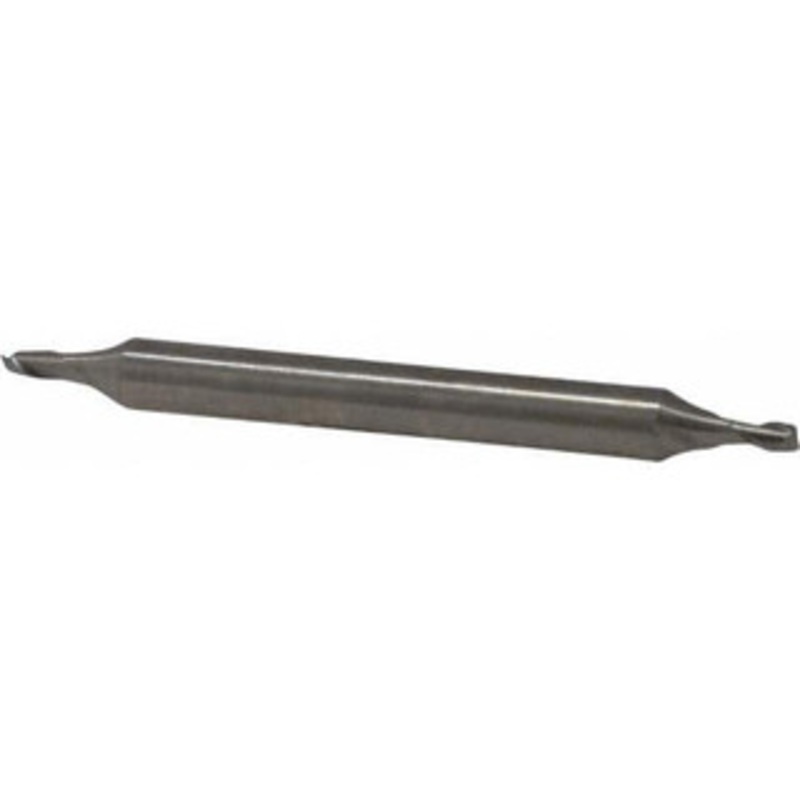 Made in USA 5/64, 1/8 LOC, 3/16 Shank Diam, 2 OAL, 2 Flute, High Speed Steel Square End Mill Double End, Uncoated, Spiral Flute, 30 Helix, Centercutting 842-0078 – 71915052