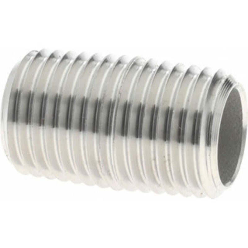 Merit Brass 1/4 x 0.875 304/304L Stainless Steel Pipe Nipple Welded, Threaded, Schedule 40 4104-001 – 36903185