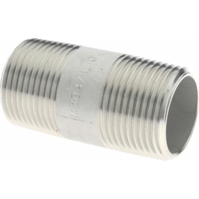 Merit Brass 3/4 x 2 304/304L Stainless Steel Pipe Nipple Welded, Threaded, Schedule 40 4012-200 – 36903623