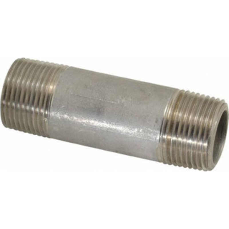 Merit Brass 3/4 x 3 304/304L Stainless Steel Pipe Nipple Seamless, Threaded, Schedule 80 4512-300 – 74618372