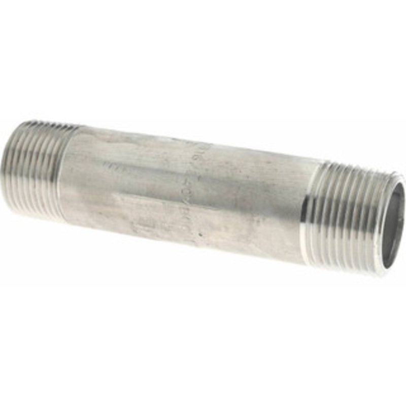 Merit Brass 3/4 x 4 316/316L Stainless Steel Pipe Nipple Welded, Threaded, Schedule 40 6012-400 – 36904878