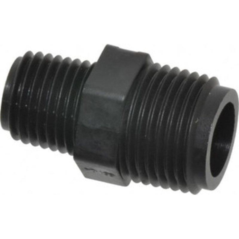 NewAge Industries 3/8 NPT Polyethylene Threaded Tube Reducer Nipple 1/4 ID x 3/8 OD 5012308 – 79871976