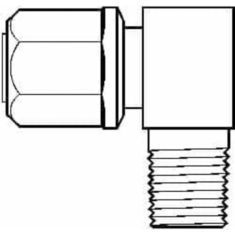 NewAge Industries 3/8 Tube OD, PFA PTFE Plastic Compression Tube Male Elbow 1/8 NPT Pipe, 500F Max, 1/8 Thread 5323192 – 48597702