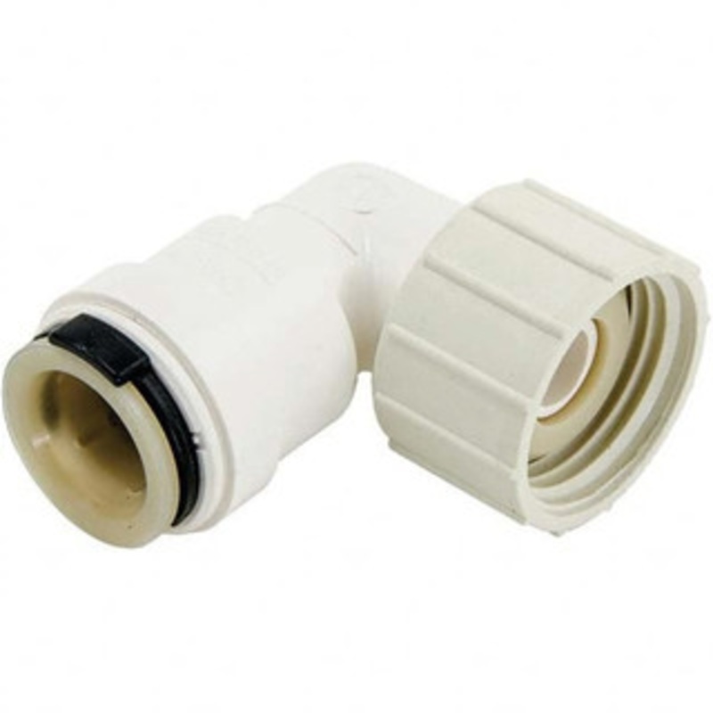 Watts Plastic Push-To-Connect Tube Fittings, Type: Swivel Elbow, Tube Outside Diameter (mm): 12.7 x 19.05, Tube Outside Diameter (Inch): 1/2 x 3/4, Maximum Working Pressure (psi): 200.00, Material: Polysulfone, Thread Type: CTS 0959293 – 98946387