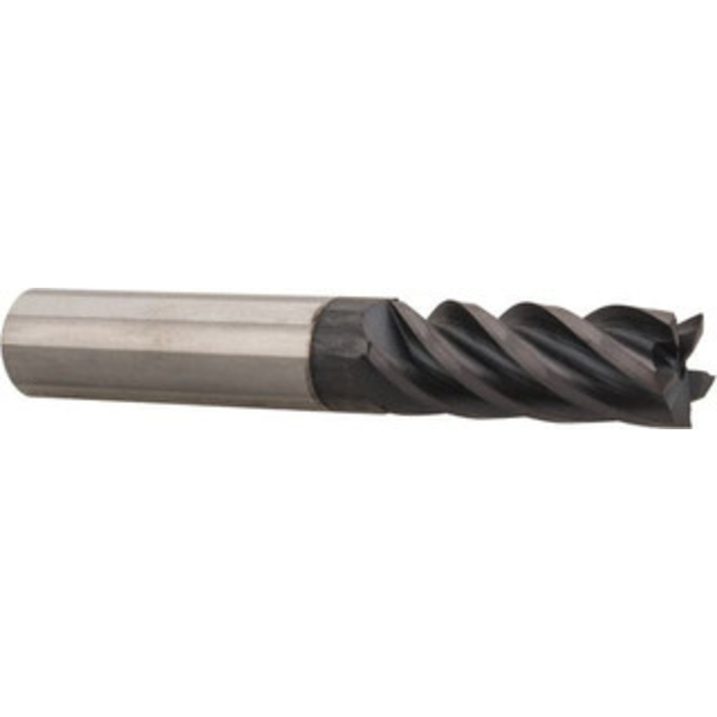Accupro 1, 3-1/4 LOC, 1 Shank Diam, 6 OAL, 5 Flute, Solid Carbide Square End Mill Single End, nACRo Finish, Spiral Flute, Variable Helix, Centercutting, Right Hand Cut, Right Hand Flute 546L1000C15 – 62761218